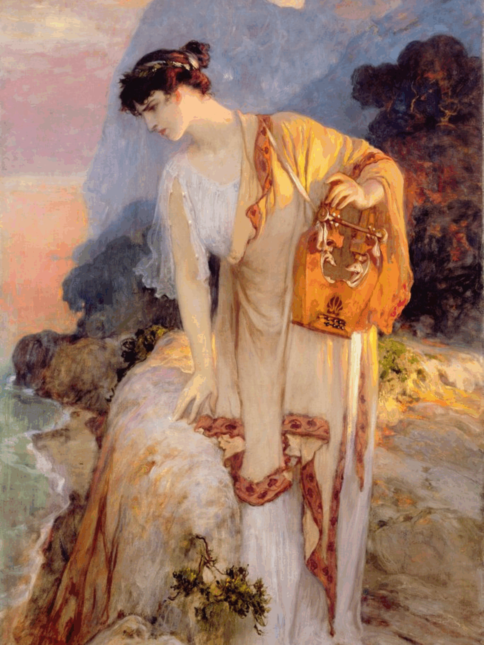 Image: Frederick Arthur Bridgman, Sappho, c. 1910
